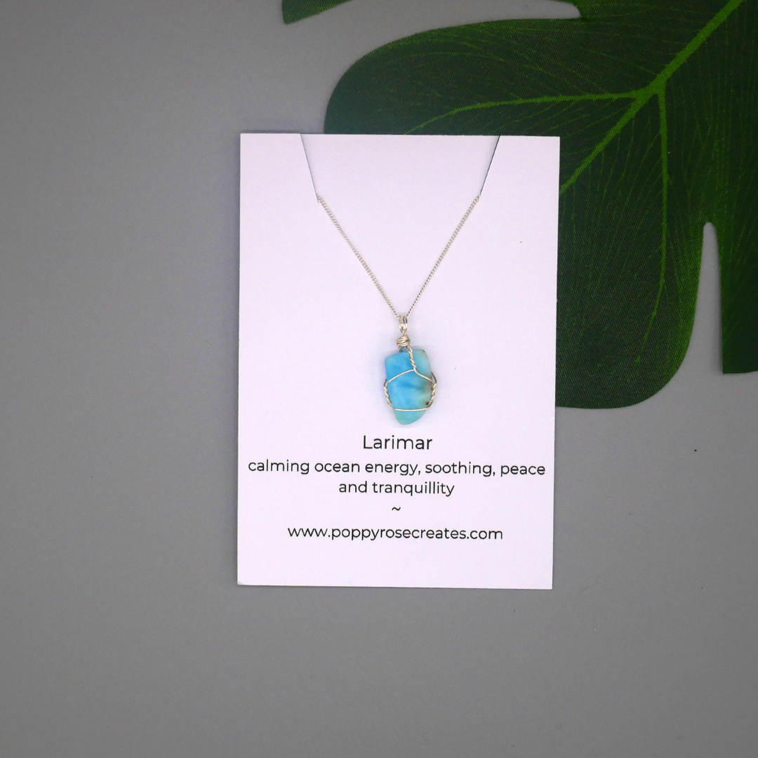 Larimar Sterling Silver Necklace